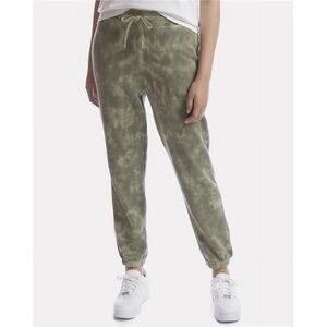 Alternative | Women Eco-Washed Terry Classic Sweatpants, Olive Tonal Tie Dye, S